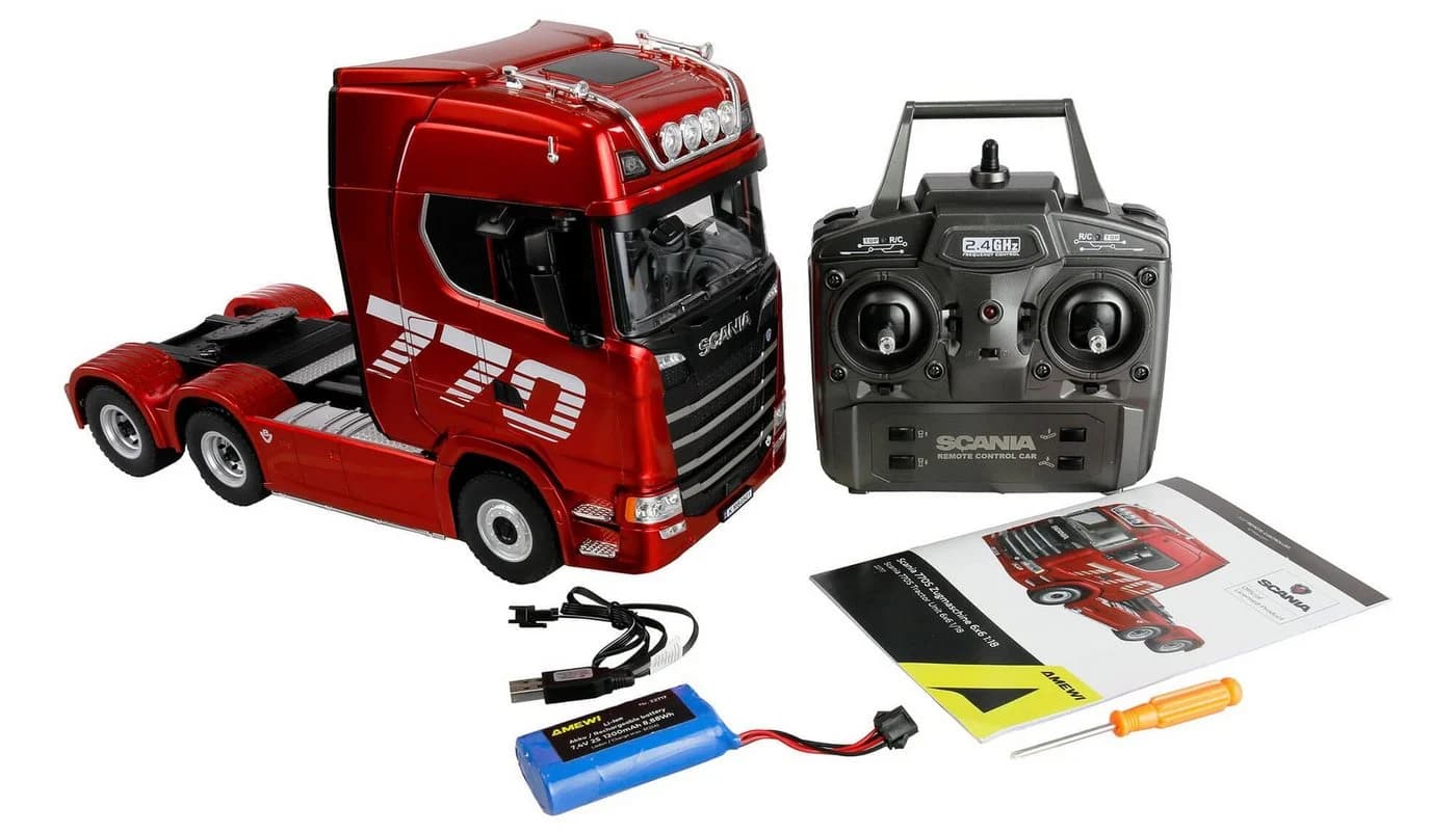 Amewi RC-LKW Scania 770 S Zugmaschine 1:18 RTR rot