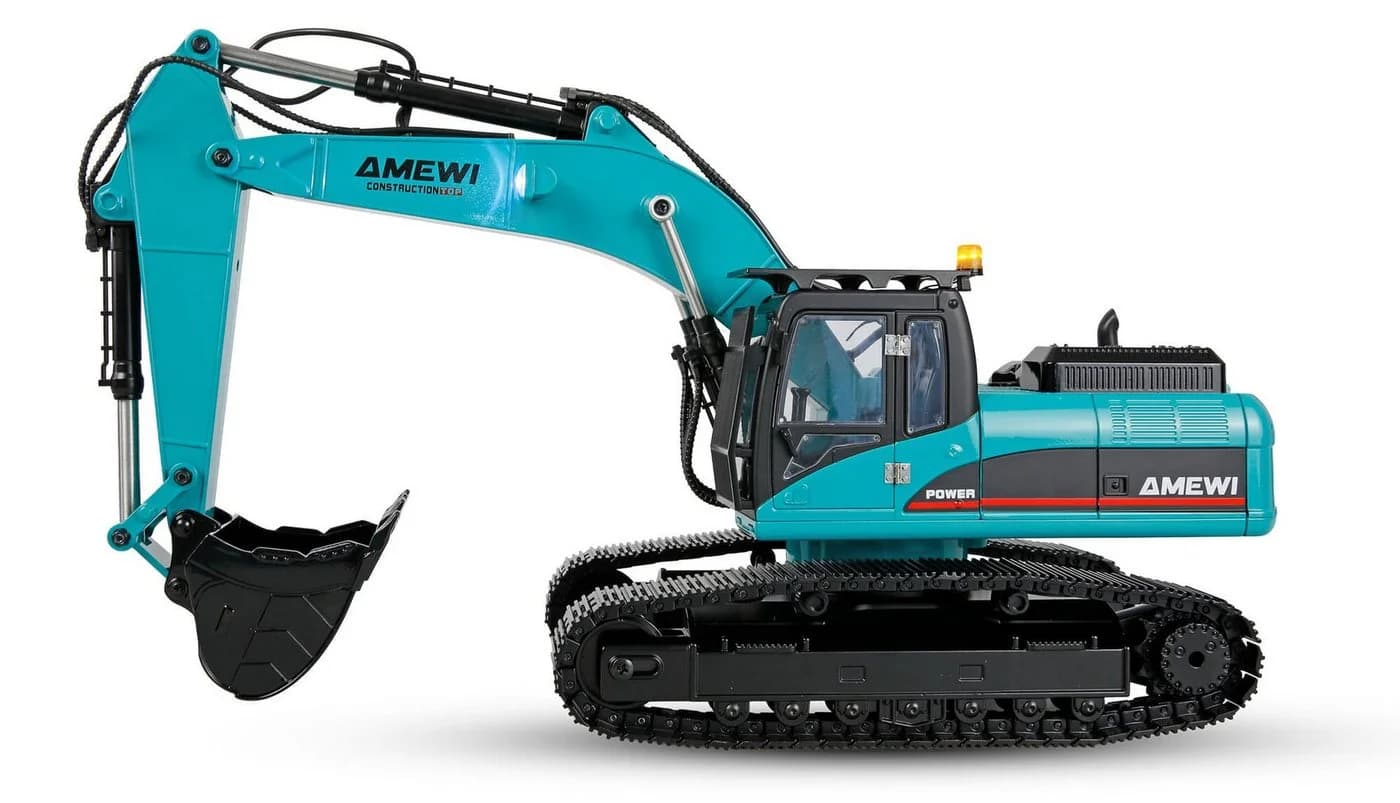 Amewi RC-Bagger G705E Metall 1:14 RTR mit Zubehör Set - Bild 3