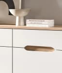 Inn.Furn Lowboard Hygge Weiß Nox Eiche Soft-Close Bild 1