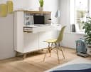 Inn.Furn Sekretär Hygge Weiß Nox Eiche 100 cm Soft-Close Bild 1