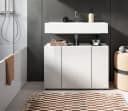 Inn.Furn Waschbeckenunterschrank Larik Weiß Hochglanz Modern Bild 5