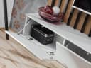 Furn.Design Wohnwand Pearl, Mediawand in Schwarz mit Artisan Eiche, 3-teilig, 220 x 190 cm, Push-To-Open, inkl. LED Beleuchtung Bild 5