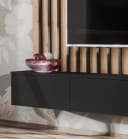Furn.Design Lowboard Pearl Set Schwarz Eiche Push-to-Open Bild 4