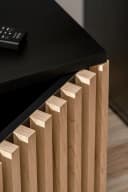 Furn.Design TV-Lowboard Morgan Schwarz mit Bio-Ethanol-Kamin und Push-to-Open Bild 4