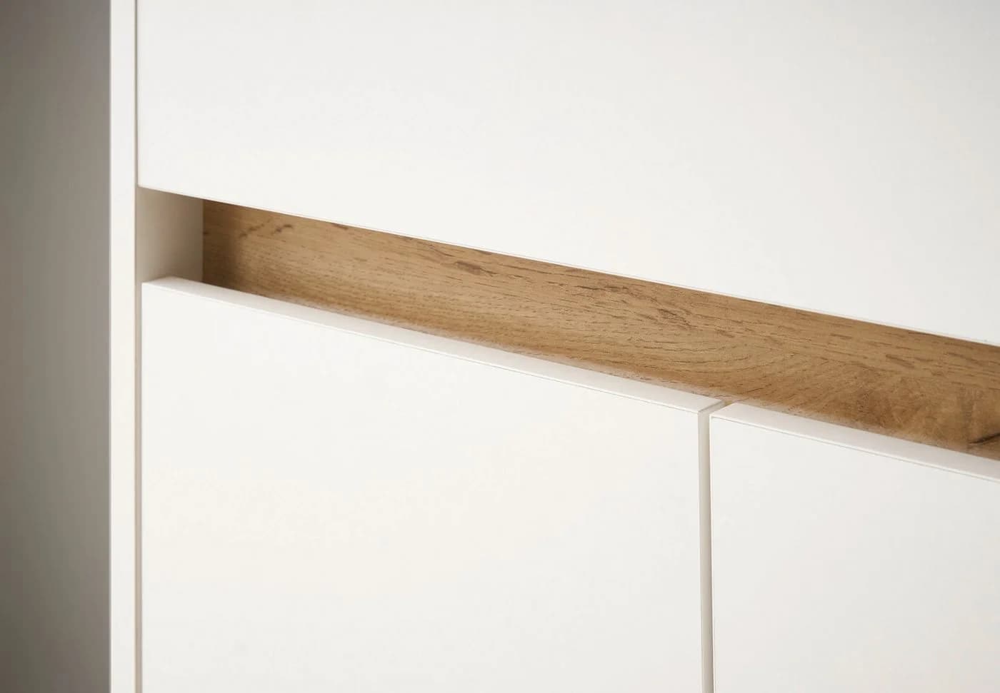 Furn.Design Waschbeckenunterschrank Center Weiß mit Wotan Eiche Dekor - Bild 5