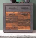 trendteam Kombikommode Indy Altholz Grau 82x86 cm Bild 1