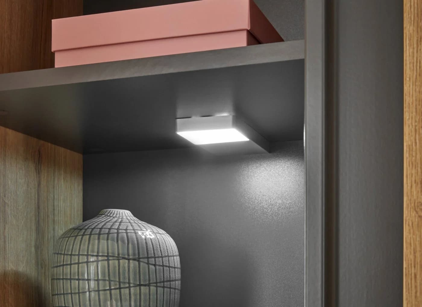 Furn.Design Wohnwand Center 5-teilig Eiche Grau - Bild 4