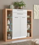 Furn.Design Highboard Rivian Weiß Matt Eiche Dekor Bild 1