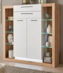 Furn.Design Highboard Rivian Weiß Matt Eiche Dekor Bild 2