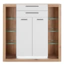 Furn.Design Highboard Rivian Weiß Matt Eiche Dekor Bild 3