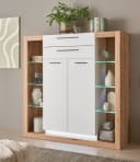 Furn.Design Highboard Rivian Weiß Matt Eiche Dekor Bild 5