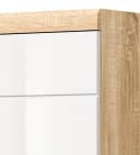 Inn.Furn Badmöbel-Set Mambo 3-teilig Weiß Hochglanz Eiche Bild 4