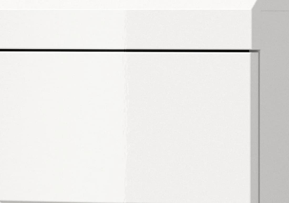 Inn.Furn Hochschrank Shawn Badschrank Weiß Hochglanz 2-türig 37 x 191 cm - Bild 5