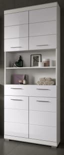 Inn.Furn Hochschrank Shawn Badschrank weiß Hochglanz 4-türig Bild 2