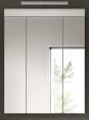 Inn.Furn Badezimmerspiegelschrank Shawn 3-türig Weiß Hochglanz Bild 1