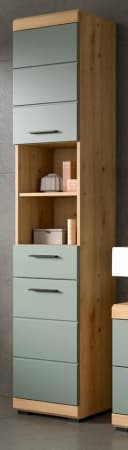 Inn.Furn Hochschrank Shawn Badschrank Salbei Eiche 2-türig Bild 2