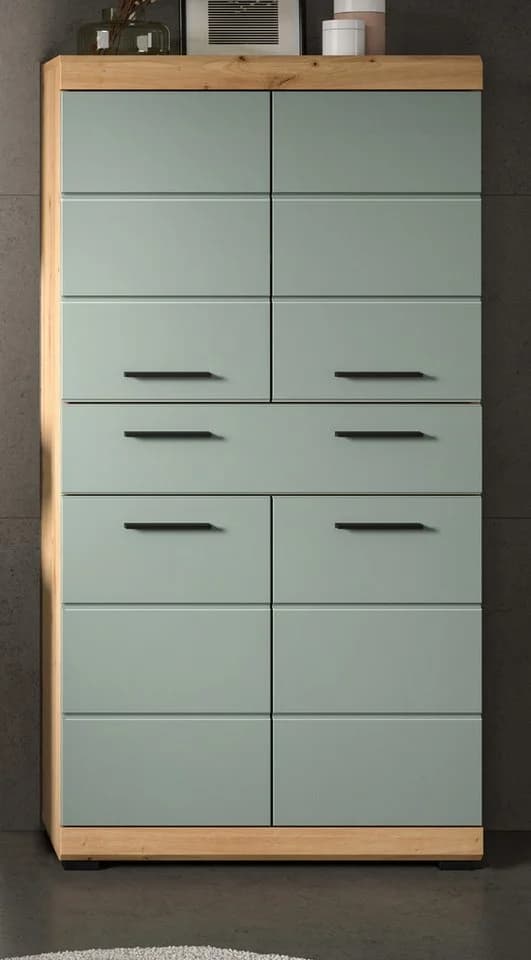 Inn.Furn Midischrank Shawn 4-türig Salbei Eiche