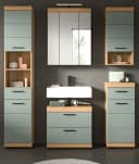 Inn.Furn Badmöbel-Set Shawn 5-teilig Salbei Grün Artisan Eiche Bild 1
