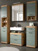 Inn.Furn Badmöbel-Set Shawn 5-teilig Salbei Grün Artisan Eiche Bild 2