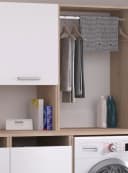 Parisot Laundry Waschmaschinenschrank Set Weiß Eiche Dekor Bild 3