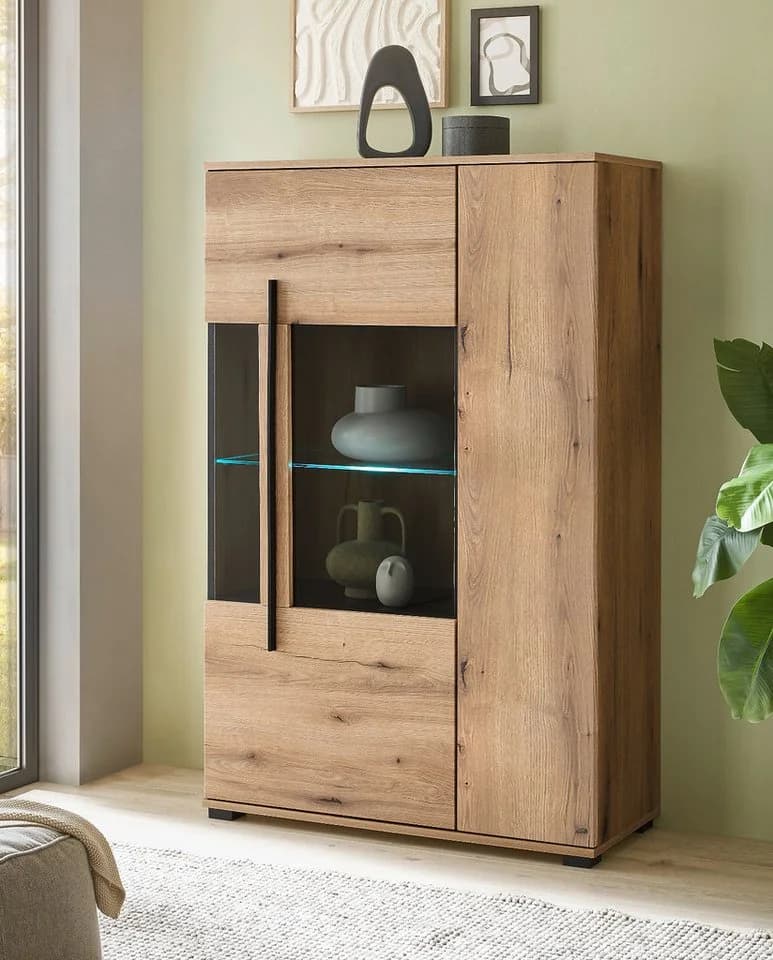 Furn.Design Highboard Design-D Evoke Eiche Dekor 90 x 140 cm