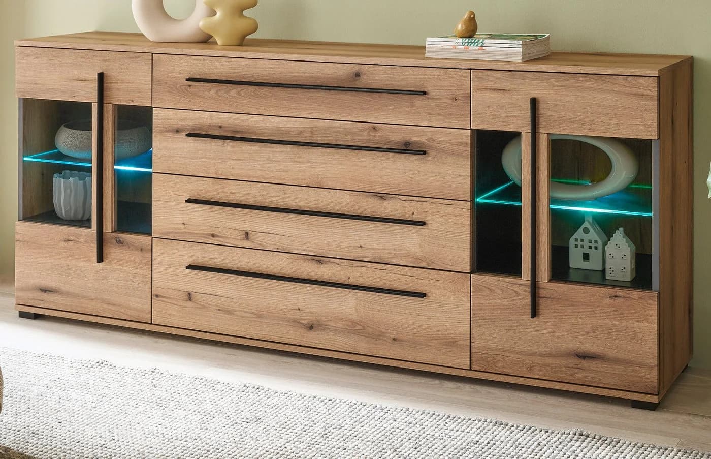Furn.Design Sideboard Design-D Eiche Dekor mit Soft-Close - Bild 2