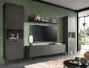 Inn.Furn Wohnwand Madea 4-teilig Grau Matt Push-to-Open Bild 1