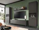 Inn.Furn Wohnwand Madea 4-teilig Grau Matt Push-to-Open Bild 3