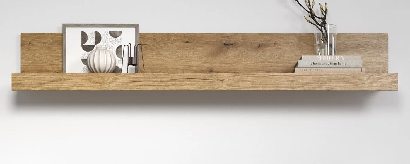 Furn.Design Wandboard Tralee Eiche Dekor Modernes Wandregal