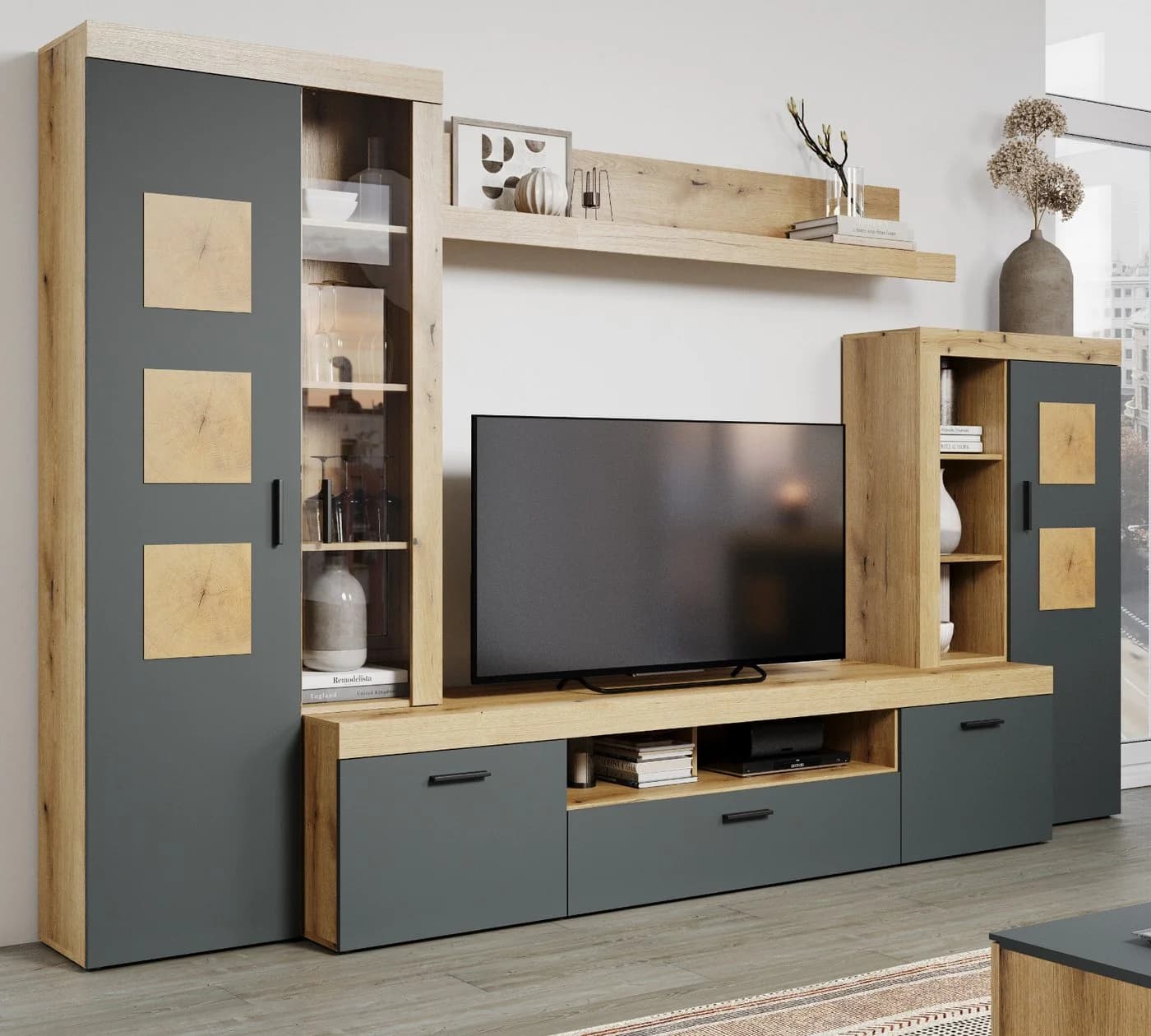 Furn.Design Wandboard Tralee Eiche Dekor Modernes Wandregal - Bild 5