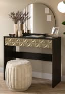 Inn.Furn Schminktisch Relief Schwarz Gold 3D-Front Spiegel Bild 2
