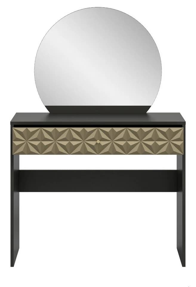 Inn.Furn Schminktisch Relief Schwarz Gold 3D-Front Spiegel - Bild 4