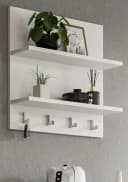 Inn.Furn Schlüsselbrett SystemX Weiß Wandregal mit Haken Bild 1