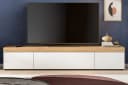 Inn.Furn Lowboard Siena TV Unterschrank Weiß Eiche 180 cm Bild 1