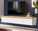 Inn.Furn Lowboard Siena TV Unterschrank Weiß Eiche 180 cm Bild 2