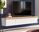 Inn.Furn Lowboard Siena TV Unterschrank Weiß Eiche 180 cm Bild 4