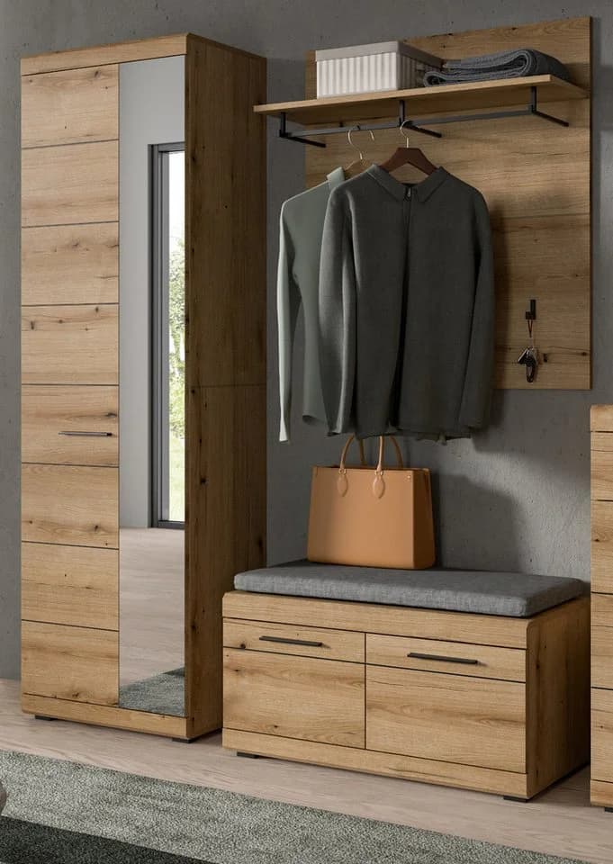 Inn.Furn Garderoben-Set Shawn Beige 3-teilig - Bild 2