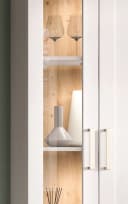 Inn.Furn Standvitrine Mirano Weiß Landhausstil 2-türig Bild 3