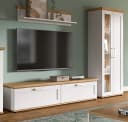 Inn.Furn Standvitrine Mirano Weiß Landhausstil 2-türig Bild 5