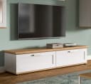 Inn.Furn Lowboard Mirano TV Unterschrank Weiß Landhaus Eiche Artisan Bild 3