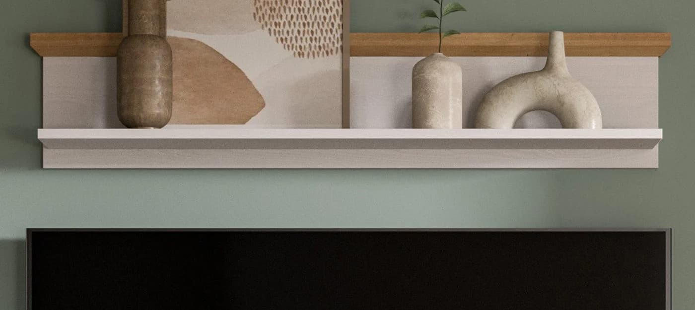Inn.Furn Wandboard Mirano Weiß Lärche Landhausstil