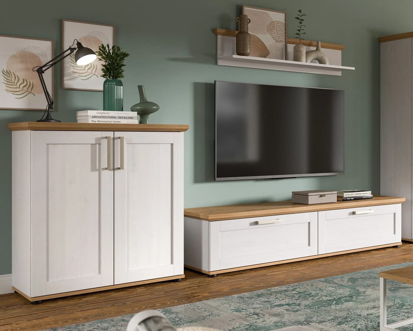 Inn.Furn Wandboard Mirano Weiß Lärche Landhausstil - Bild 5