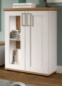 Inn.Furn Standvitrine Mirano Landhausstil Weiß Eiche Artisan Bild 2