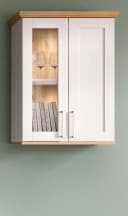 Inn.Furn Standvitrine Mirano Landhausstil Weiß Eiche Artisan Bild 5