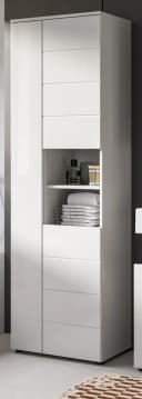 Inn.Furn Hochschrank Larik Weiß Hochglanz 3-türig Bild 2