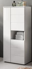 Inn.Furn Badkommode Larik Weiß Hochglanz 3-türig Bild 2