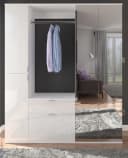 Inn.Furn Garderoben-Set SystemX, Garderobe und Schuhschrank Weiß Hochglanz Bild 1