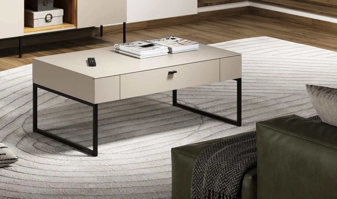 Furn.Design Couchtisch Alegro Kaschmir Sand Soft-Close - Bild 3
