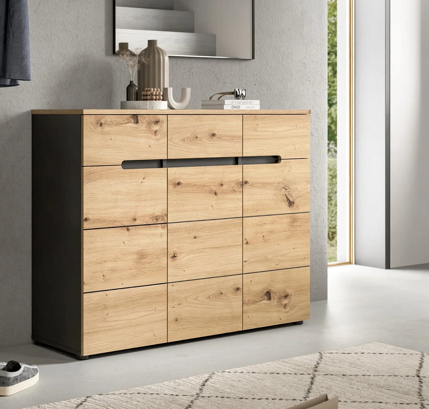Inn.Furn Schuhkommode Cooper 3-türig 120 x 94 cm - Bild 3