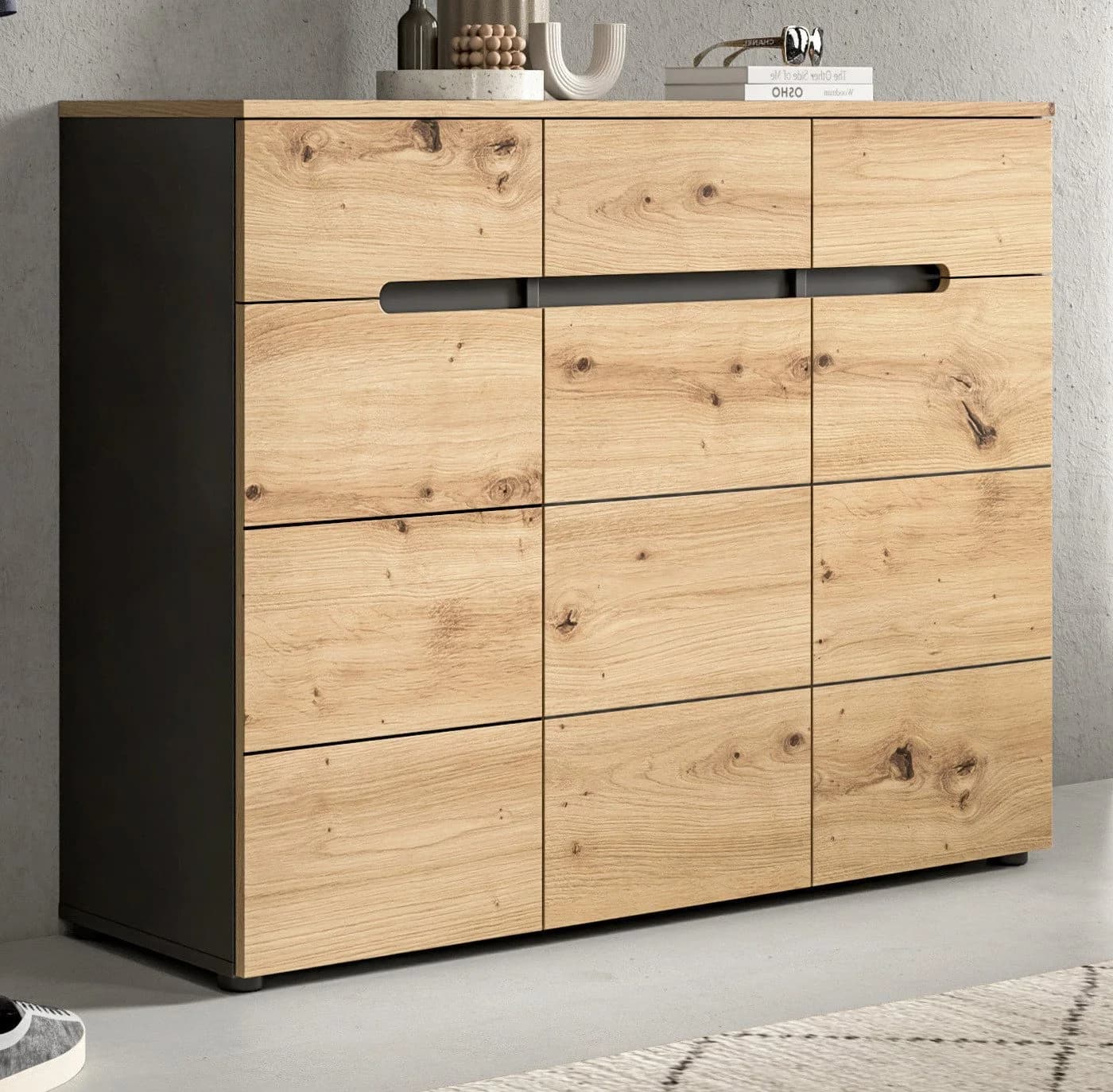 Inn.Furn Schuhkommode Cooper 3-türig 120 x 94 cm - Bild 5